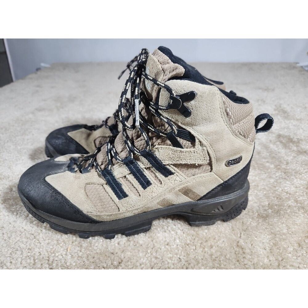 Women’s Adidas Beige/Black Suede Leather "Geofit" Ankle Hiking Boots US Sz. 9